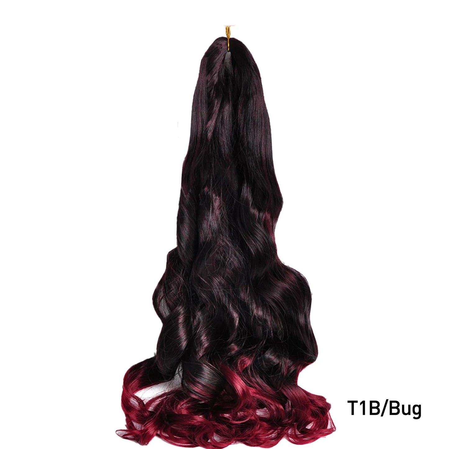 French Curl Braiding Hair 24 Inch – Pre-Stretched Synthetic Spiral Braids for Women