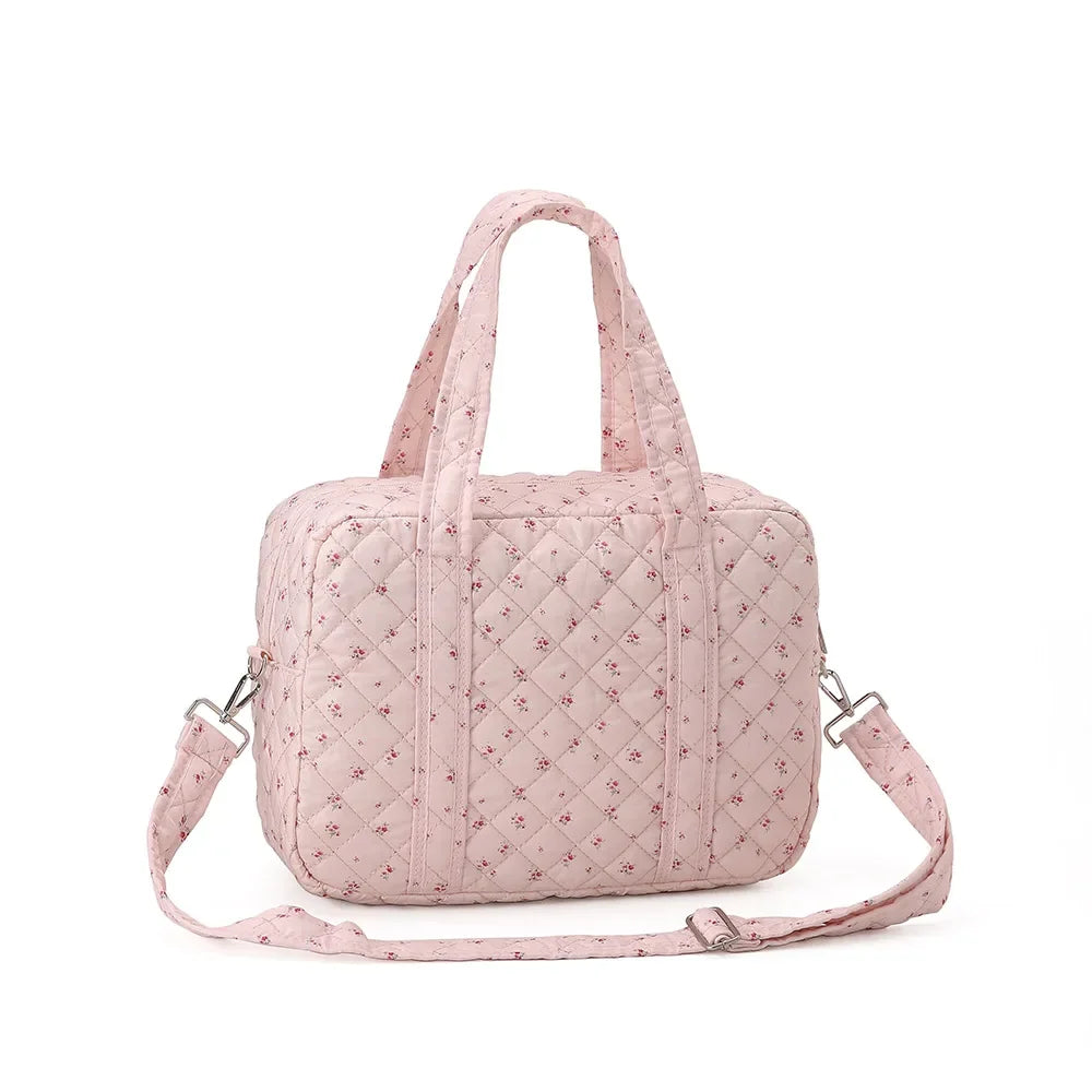 Quilted Diaper Bag – Stylish Maternity Tote for Moms