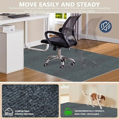 Office Chair Mat Anti-Slip Floor Protector for Hard Floors