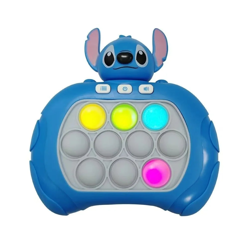Quick Push Pop It Game Console – Cartoon Character Light & Sound