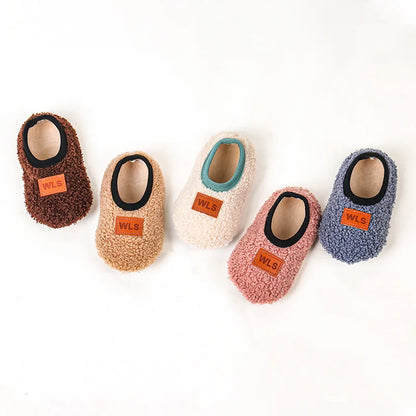Baby Plush Floor Sock Shoes – Soft Anti-Slip Toddler Slippers