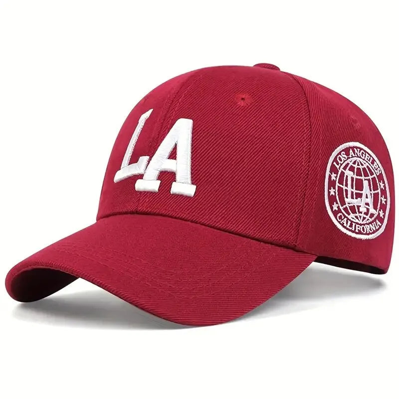 LA Embroidered Baseball Cap – Adjustable Snapback Unisex Hat