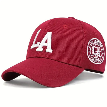 LA Embroidered Baseball Cap – Adjustable Snapback Unisex Hat