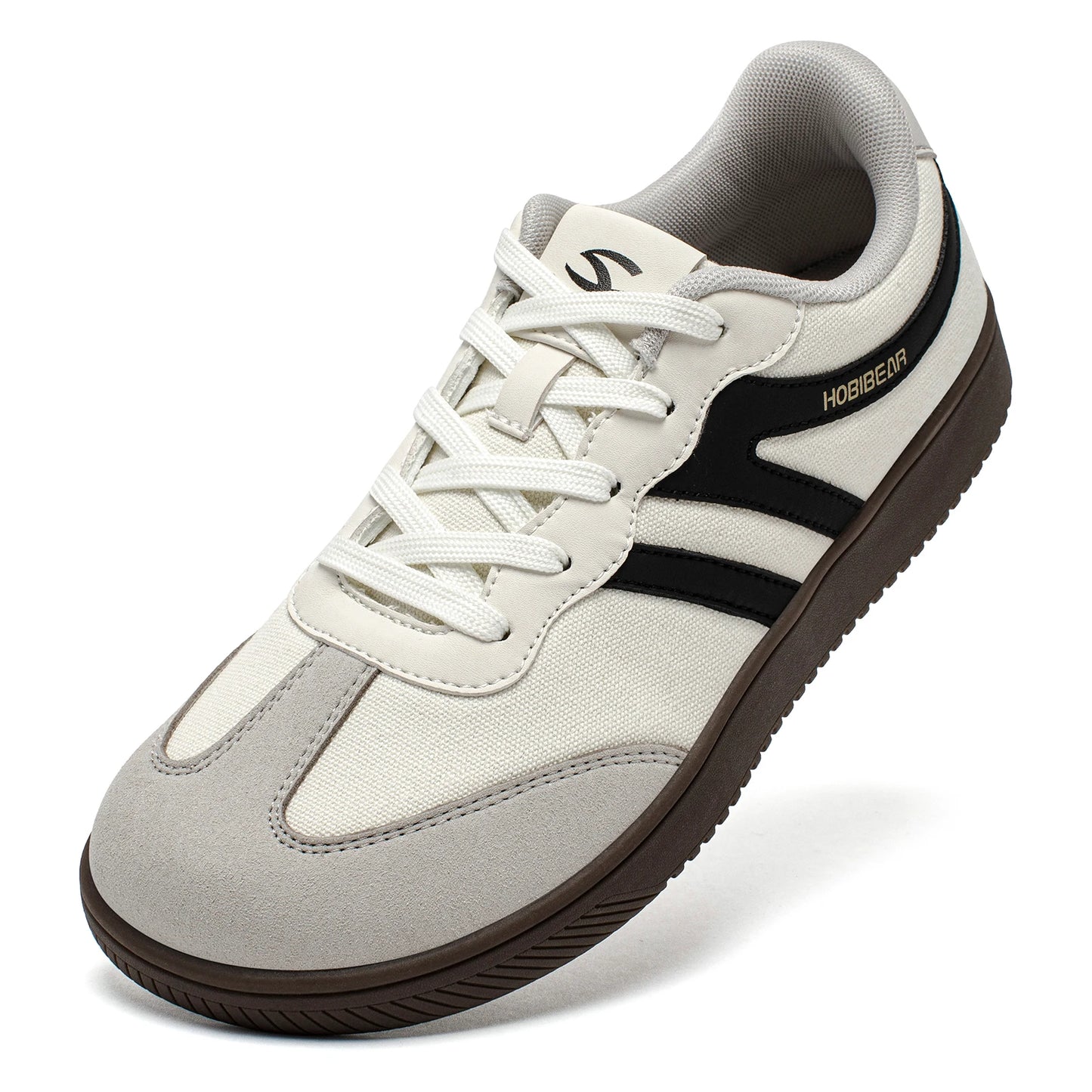 Hobibear Wide Toe Sneakers – Men's & Women's Minimalist Lace-Up Walking Shoes