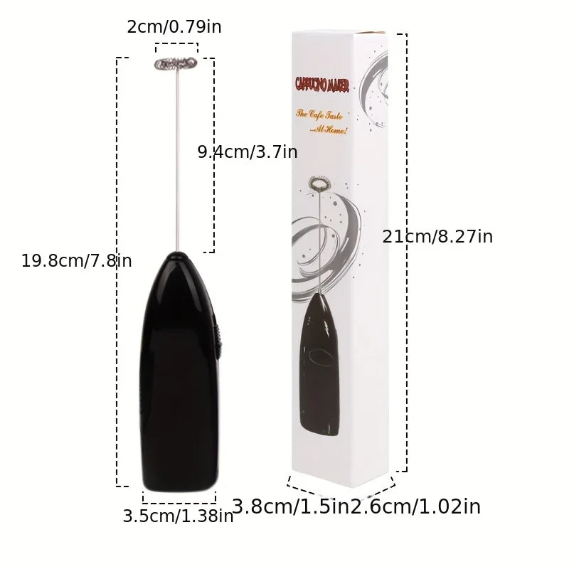 Handheld Electric Milk Frother – Mini Coffee Whisk & Egg Beater