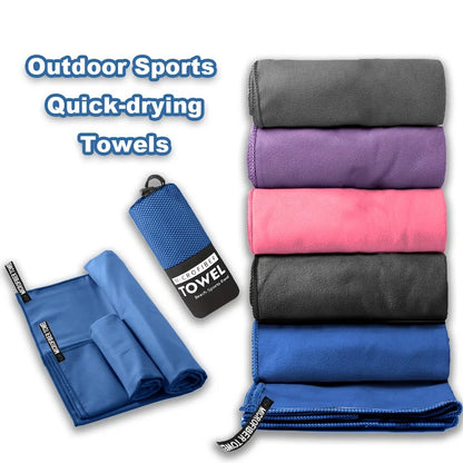 Microfiber Sports Towel Set – Quick Dry, Ultra Soft for Gym, Beach, Yoga & Travel