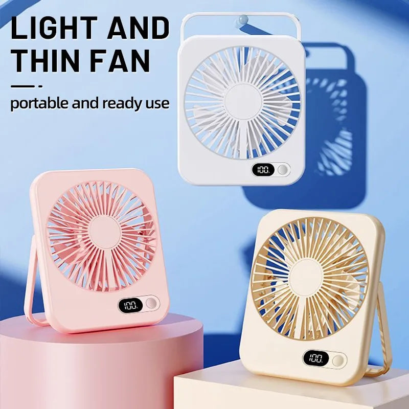 Mini Portable Folding USB Rechargeable Desk Fan