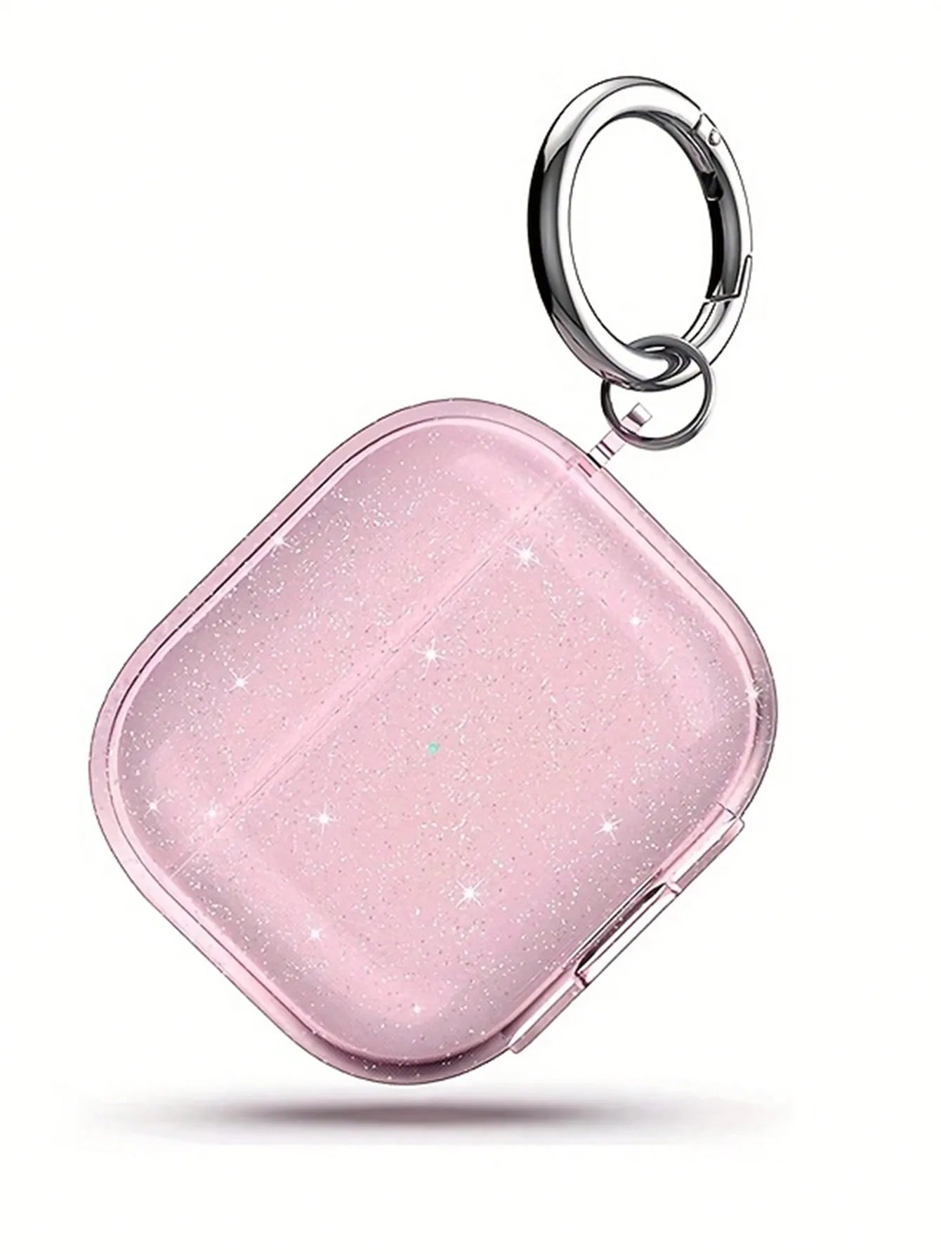 Glitter AirPods Case with Keychain Ring – Clear Sparkle Cover