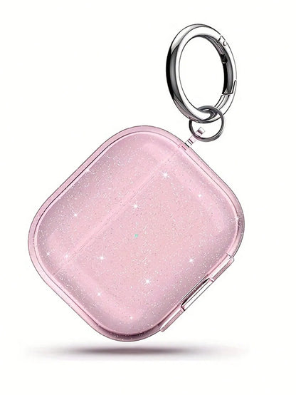 Glitter AirPods Case with Keychain Ring – Clear Sparkle Cover