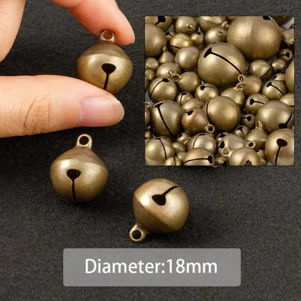 Bronze Metal Jingle Bells for DIY Crafts & Christmas Decor