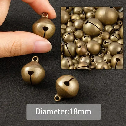 Bronze Metal Jingle Bells for DIY Crafts & Christmas Decor