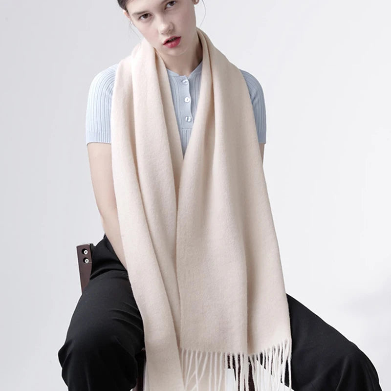 Cashmere Wool Winter Scarf for Women – Soft Wrap Shawl