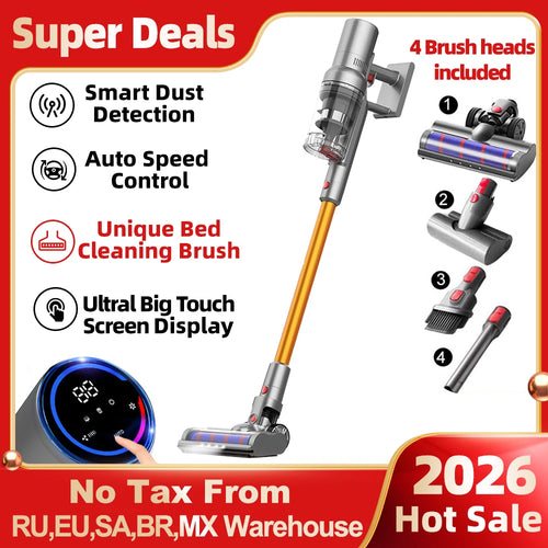 ABIR VC205 Cordless Stick Vacuum Cleaner with Auto Speed Control
