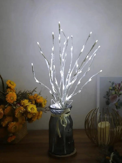 LED Birch Branch Lights – Battery Operated, 20 LEDs, Warm & Cool White