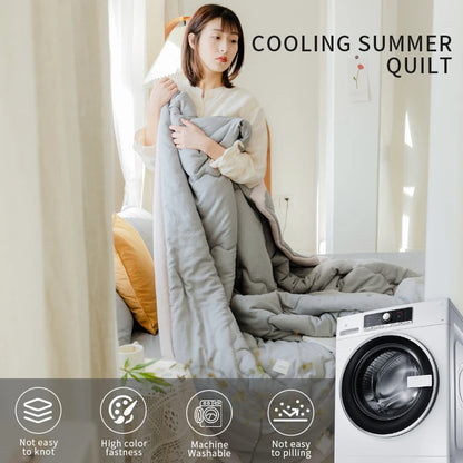 Summer Quilt Lightweight Quilted Comforter Japanese Style