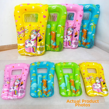Kids Inflatable Pool Float Mat Cartoon Swimming Ring