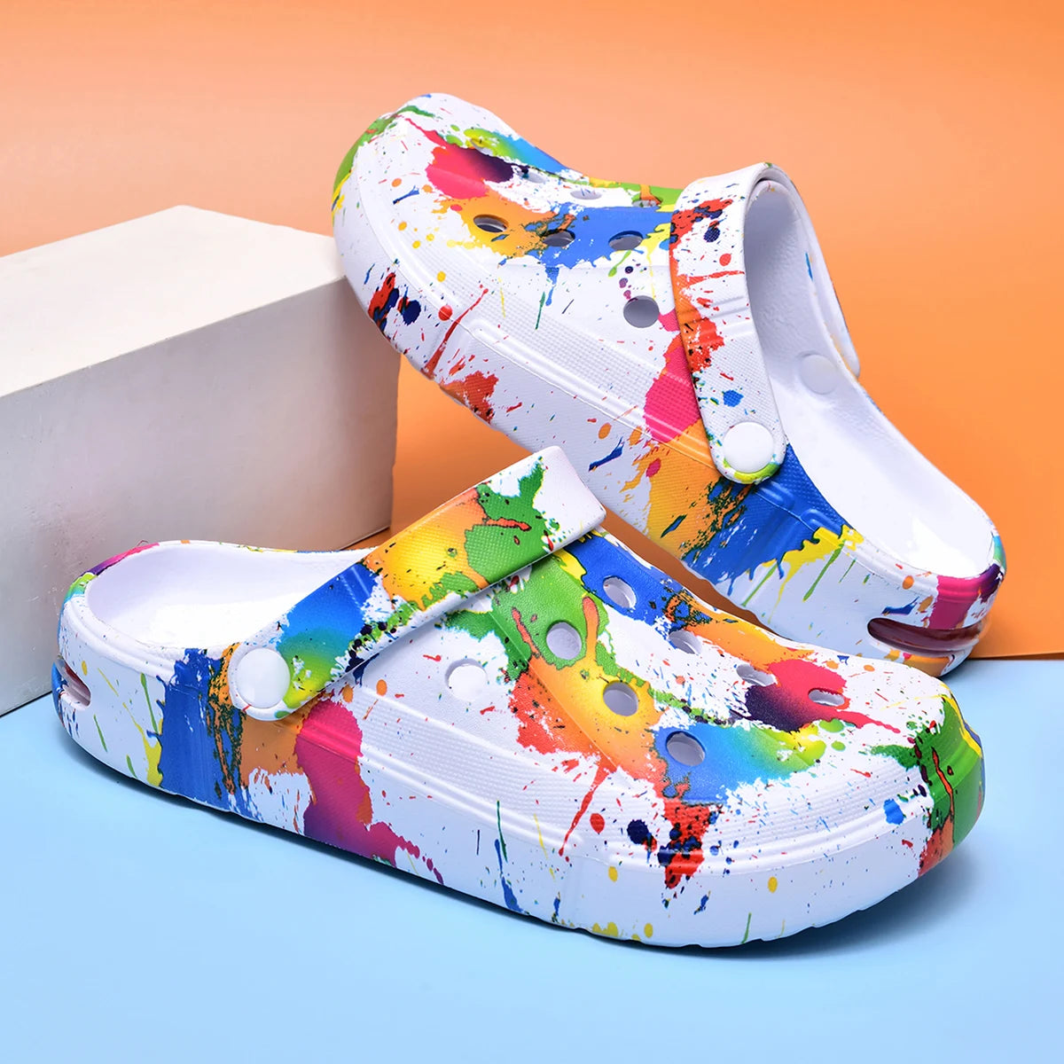 Unisex Air Cushion Breathable Thick Sole Clog Sandals