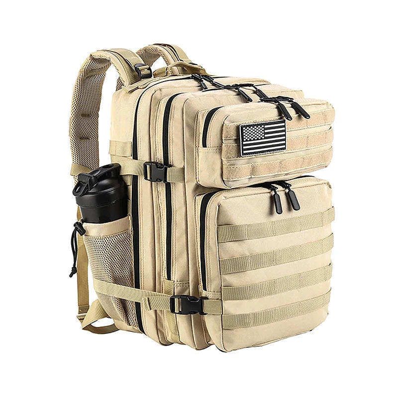 45L Tactical Backpack – Large Military Rucksack for Hiking & Gym