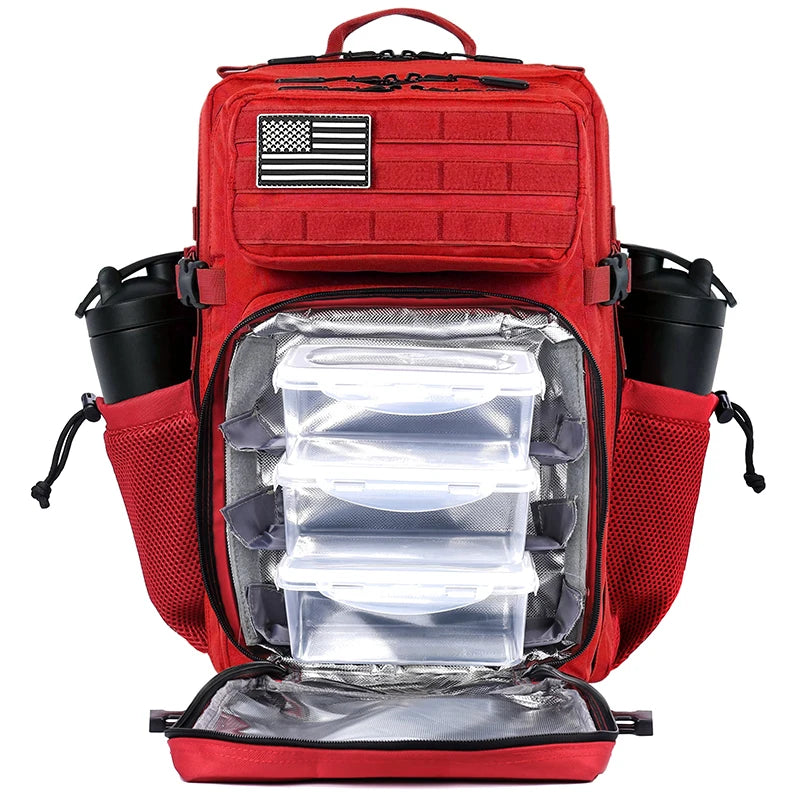 45L Meal Prep Backpack – Insulated Cooler Gym & Tactical Bag