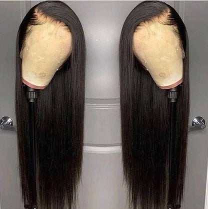 HD Lace Front Straight Human Hair Wig – 13x4 / 13x6 Glueless, 16–42 Inch