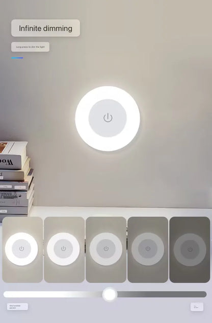 LED Touch Night Light USB Rechargeable – Magnetic Wall Light for Bedroom & Hallway
