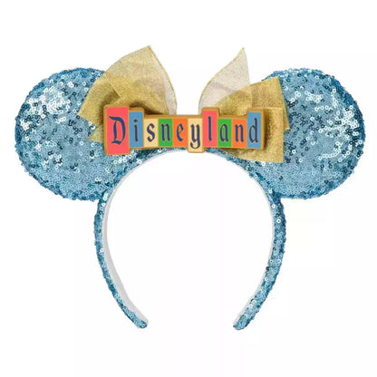 Disney Minnie Mouse Ear Headband with Bow – PU Leather Disneyland Ears
