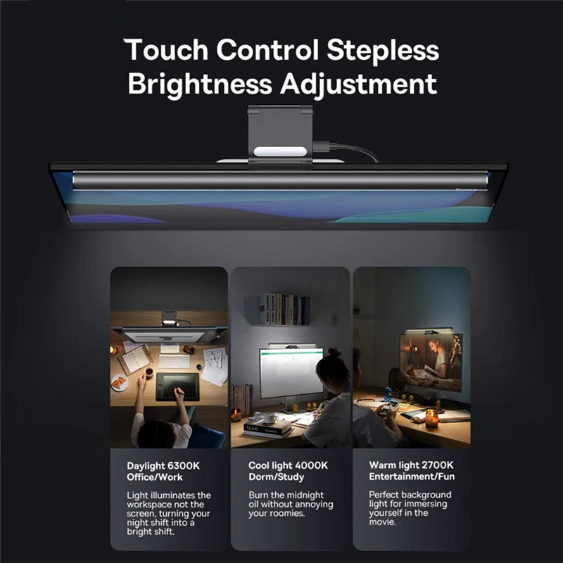 Baseus Monitor Screen Light Bar – USB Desk Lamp for Computer & Laptop Study