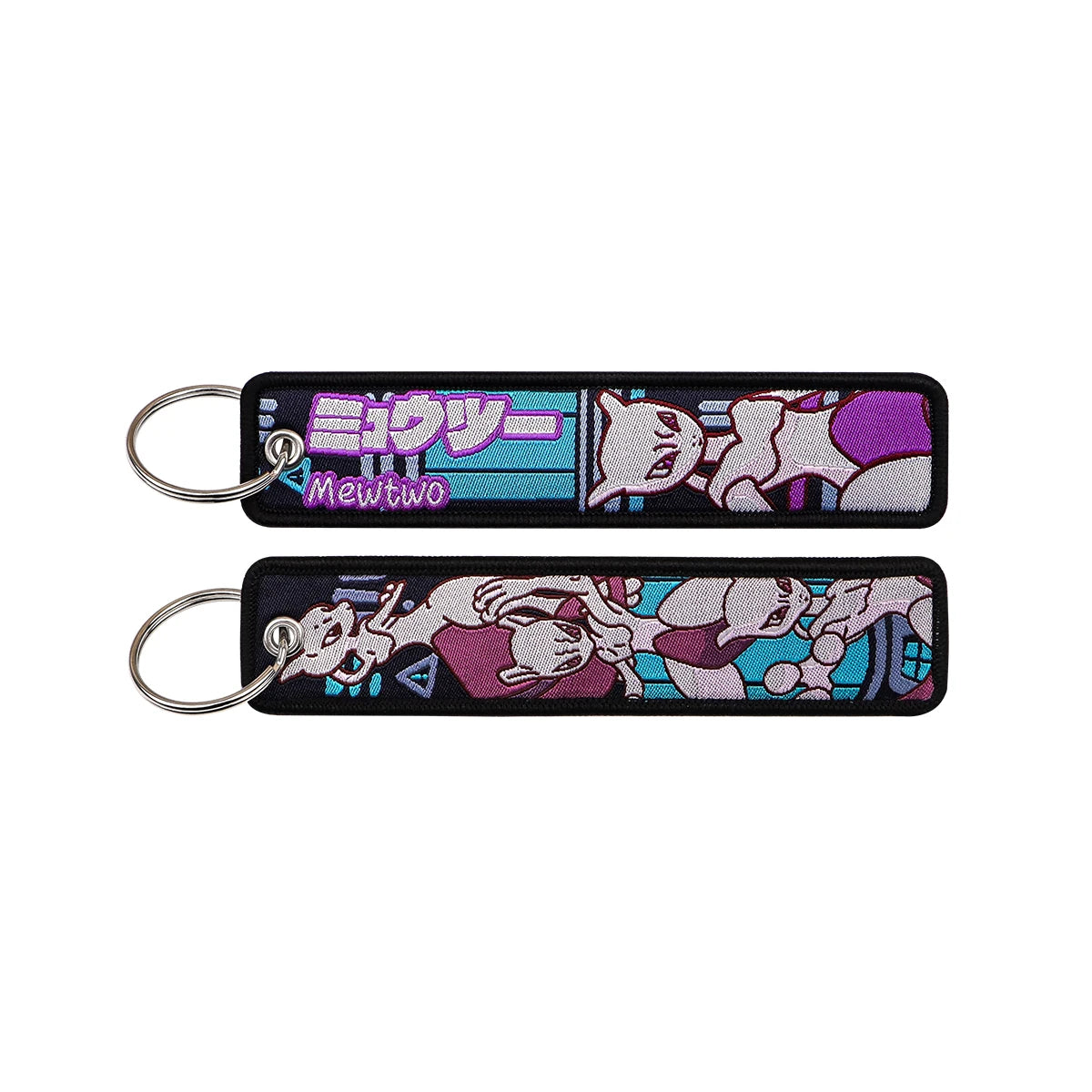 Anime Embroidered Keychain – Jet Tag Key Ring for Bags & Cars