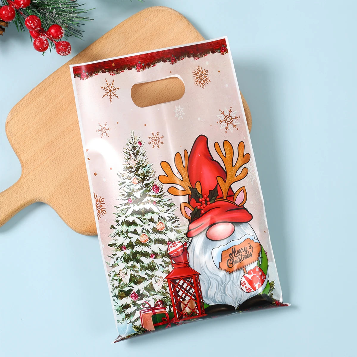Christmas Gift Bags with Handles – Santa, Snowman & Holiday Designs