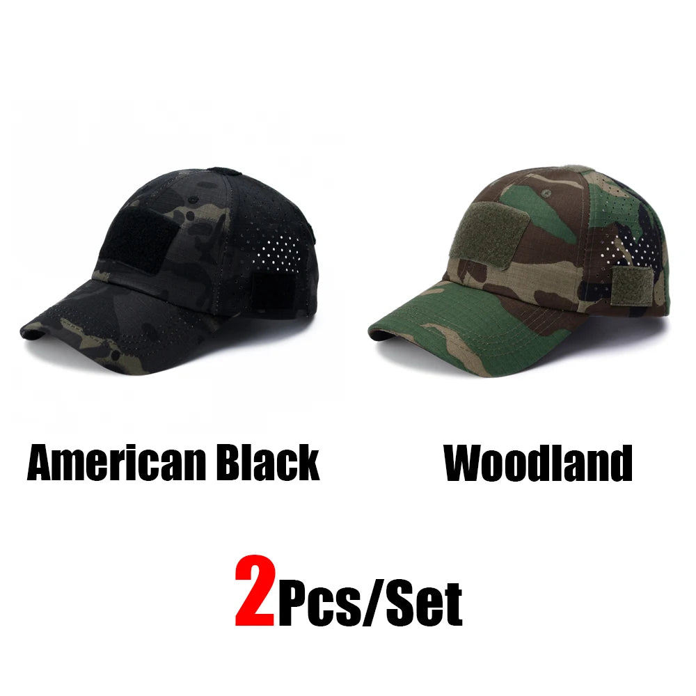 Tactical Baseball Cap with Velcro Patch – Breathable Adjustable Hat