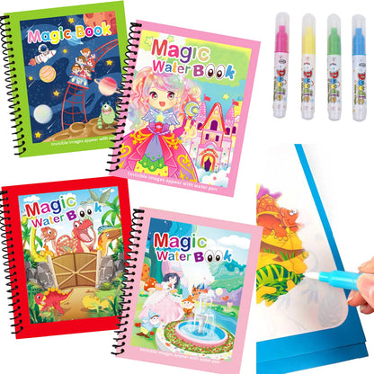Magic Water Coloring Book for Kids – Animal Cartoon Designs