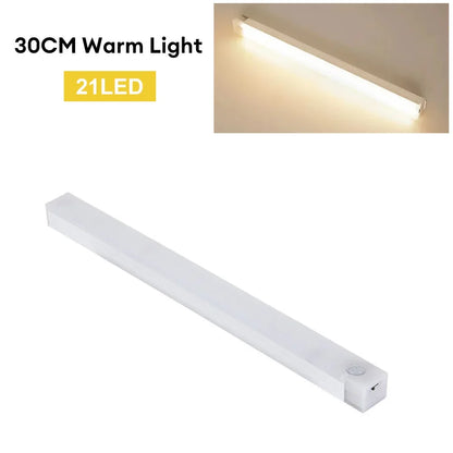 Motion Sensor LED Night Light Type-C Rechargeable Wireless Cabinet & Staircase Lamp