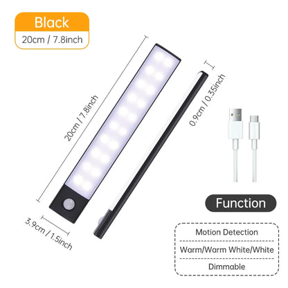 USB Rechargeable Motion Sensor LED Light – Cabinet & Wardrobe