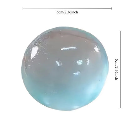 Mochi Squishy Stress Relief Ball – Soft Transparent Fidget Toy
