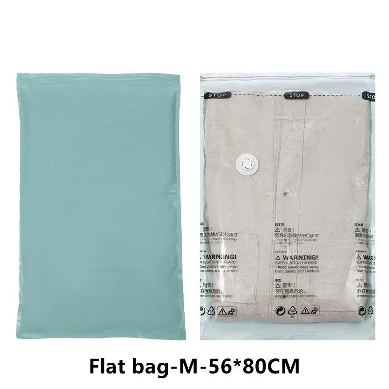 Vacuum Storage Bags No-Pump Space Saver for Bedding & Clothes