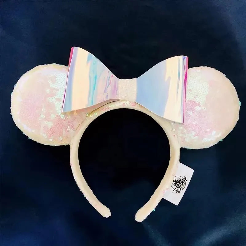 Disney Minnie Mouse Ears Headband – Plush Bow for Adults & Kids