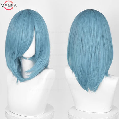 Anime Cosplay Bob Wig with Bangs – 40cm Heat Resistant, 54 Colors