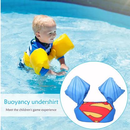 Kids Swim Float Vest with Arm Bands – Cartoon Pool Safety Jacket