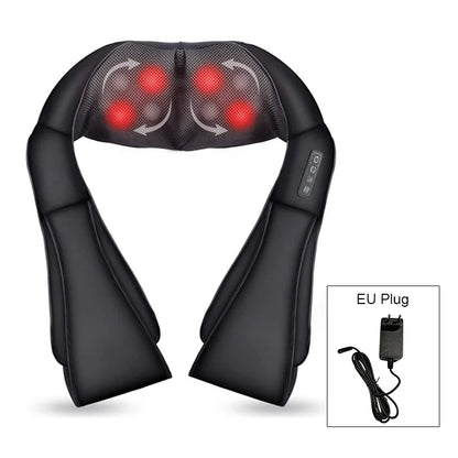 Shiatsu Neck & Shoulder Massager with Heat – U-Shape Deep Kneading