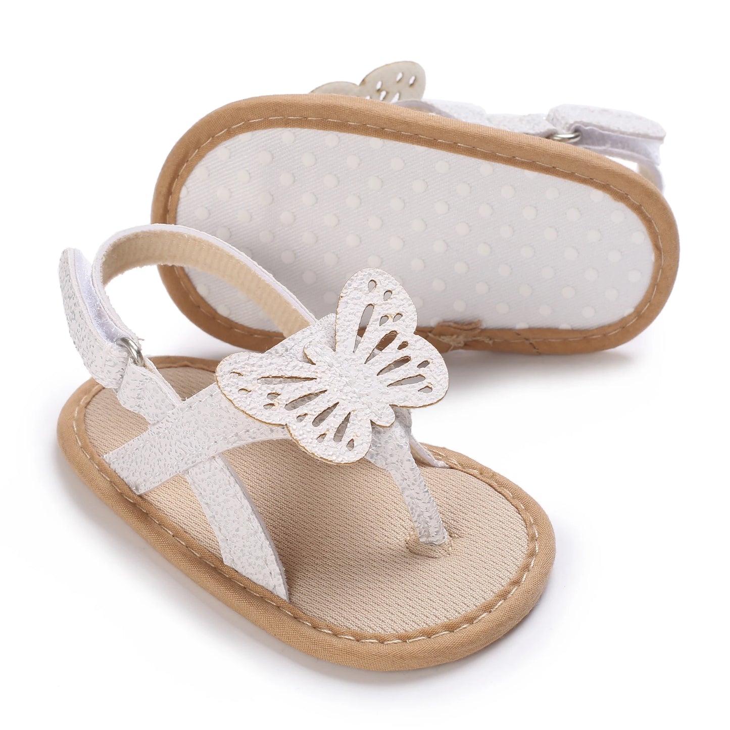 Baby Girl Butterfly Sandals – Soft Sole Summer Shoes for Infants