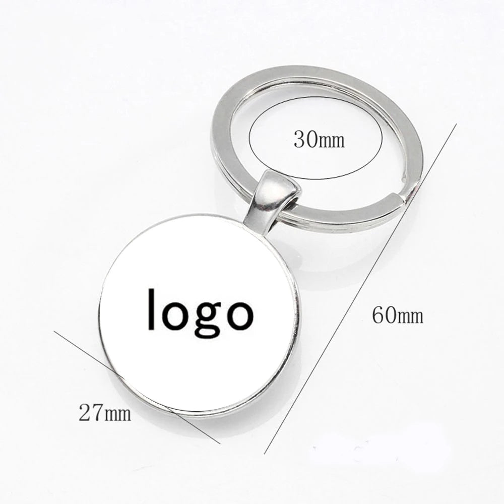 Custom Logo Keychain – Personalized Photo or Company Branding Key Ring