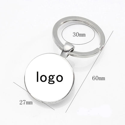 Custom Logo Keychain – Personalized Photo or Company Branding Key Ring