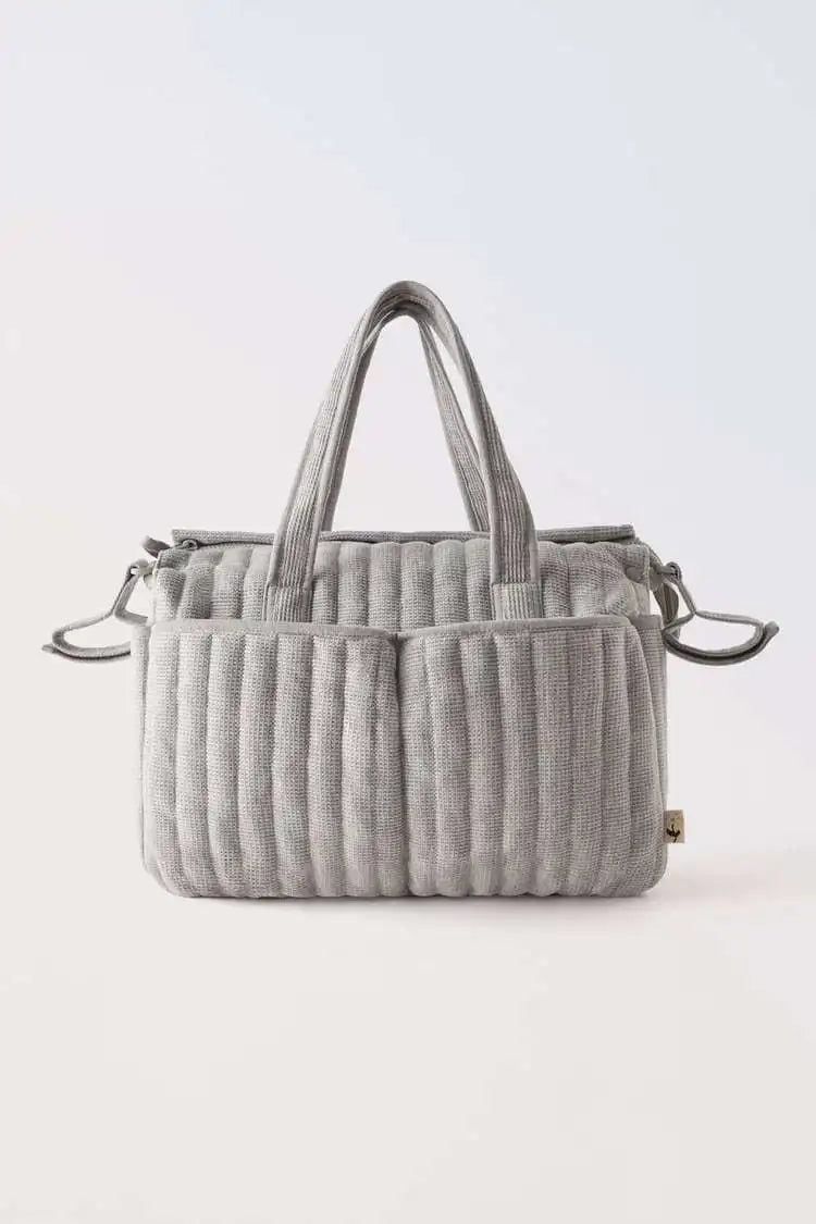 Large Diaper Bag Tote Waterproof Quilted Nursing Changing Bag