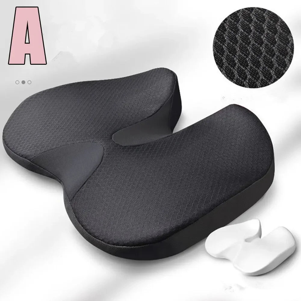 Orthopedic Memory Foam Seat Cushion – Tailbone & Sciatica Relief