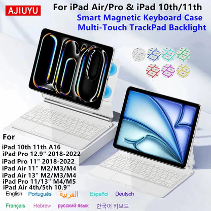 Backlit Magic Keyboard iPad Case – iPad Pro, Air, Smart Cover