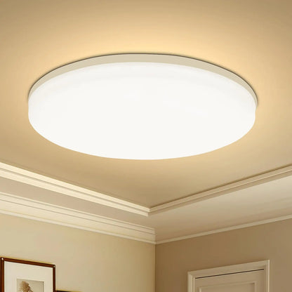 Round LED Ceiling Light – Modern Flush Mount, 18W–48W, Living Room & Bedroom