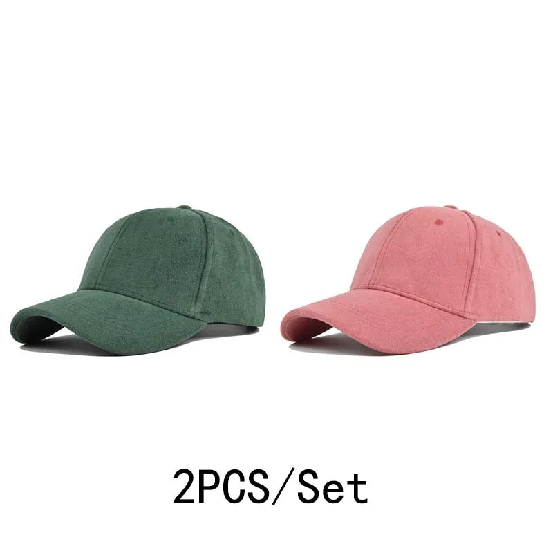 Solid Color Baseball Cap – Unisex Retro Adjustable Hat