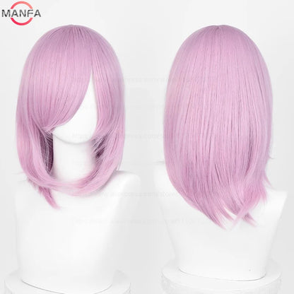 Anime Cosplay Bob Wig with Bangs – 40cm Heat Resistant, 54 Colors