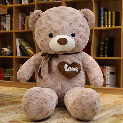 Teddy Bear Plush Doll – Stuffed Animal Pillow Gift for Kids & Lovers