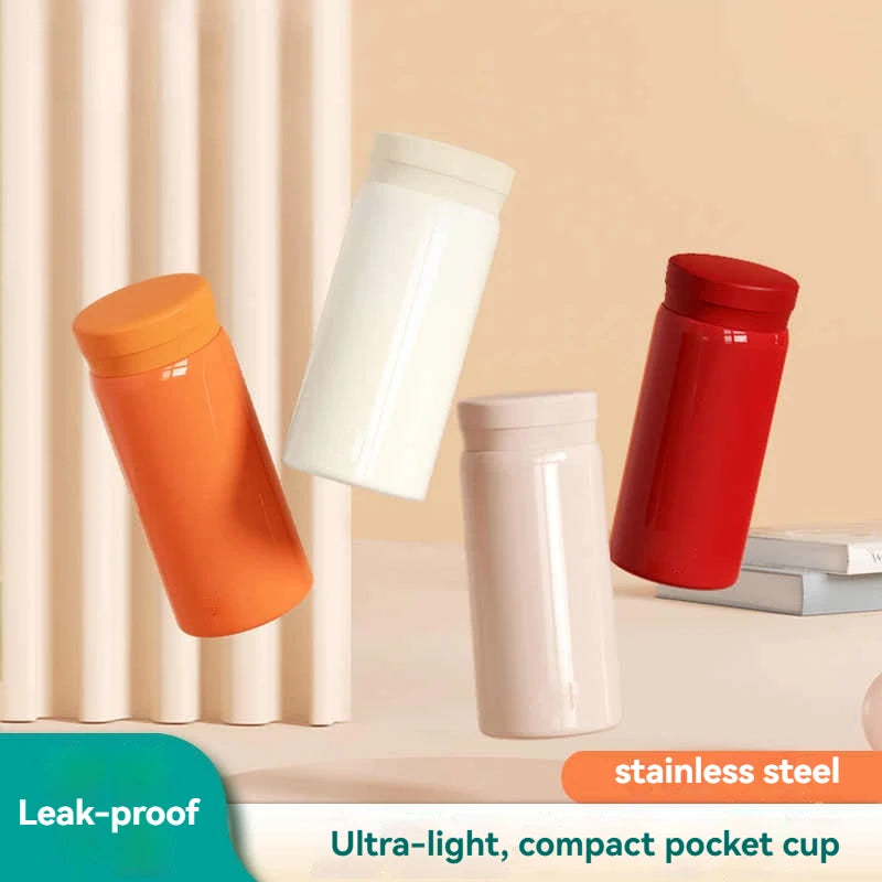Mini Insulated Vacuum Flask – Stainless Steel, Leak-Proof, 200ml & 300ml